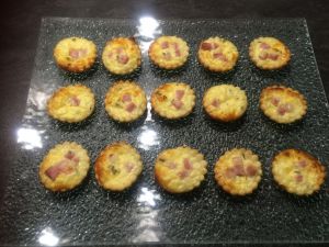 Recette Mini tartelettes au jambon