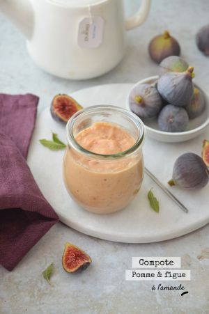 Recette Compote pomme/figue à l'amande & à la cannelle #vegan #glutenfree #vapeur