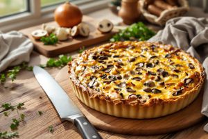 Recette Cette quiche aux champignons est si bonne que vous n’en ferez plus jamais d’autre !