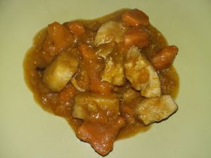Recette Tajine de poulet aux patates douces