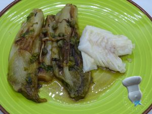 Recette Pavés de cabillaud et endives braisées