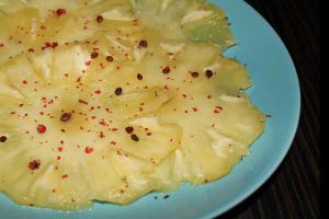 Recette Carpaccio d’ananas