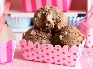 Recette Frozen yogurt au chocolat et aux pépites de chocolat