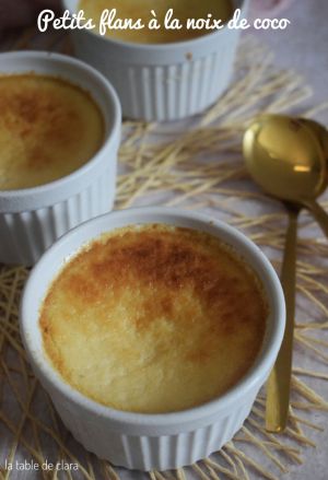 Recette Petits flans à la noix de coco
