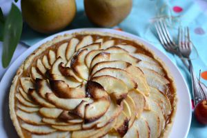 Recette Tarte à la compote et pommes #sans oeuf