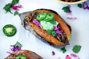 Recette Patates douces farcies façon tacos (vegan, sans gluten)