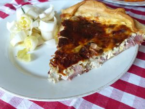 Recette Quiche aux oignons rouges et speck
