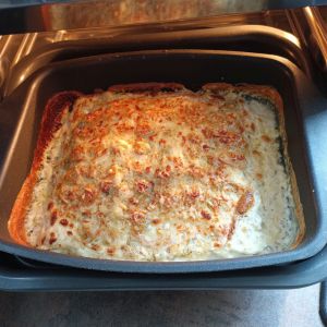 Recette Gratin de ravioles à la truite fumée au COMBI NINJA