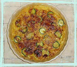 Recette Quiche courgette/chèvre