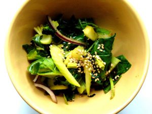 Recette Salade d'épinards au tamari