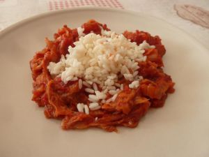 Recette Chou chinois à la tomate , épicé au gochujang