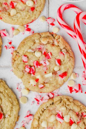 Recette Cookies Candy Cane au Chocolat Blanc