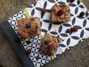 Recette Gateau Cookies Framboises/Myrtilles {Vegan}