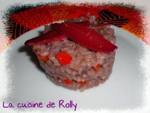 Recette Risotto au vin rouge