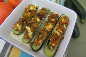 Recette Courgettes farcies au boulghour et au chèvre frais