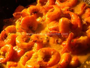 Recette Crevettes Au Safran Flambées Au Rhum