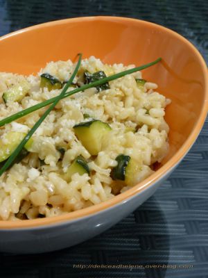 Recette Risotto de courgettes au parmesan