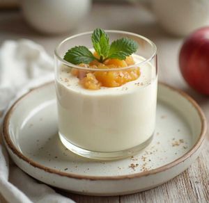 Recette Mousse de Fromage Blanc à la Compote de Pommes