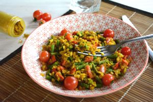 Recette Colombo de lentilles corail et haricots verts {#vegan}