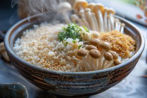 Recette Riz japonais aux champignons