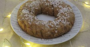 Recette Couronne des rois aux amandes, à l'orange et à la fleur d'oranger, cuite à la vapeur douce