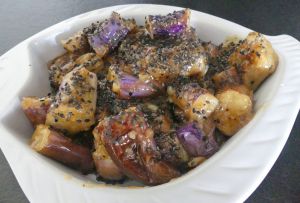 Recette Aubergines longues façon asiatique *