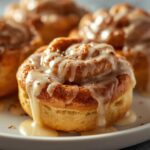 Recette Fluffy Cinnamon Rolls Cream Cheese Glaze