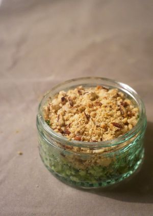 Recette Crumble de brocolis aux noix de pécan (vegan)