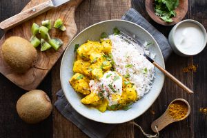 Recette Curry express au poulet et kiwi