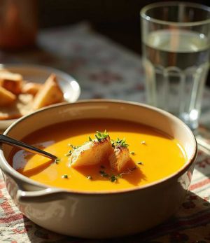 Recette Crème de Patate Douce au Gingembre