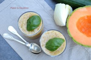 Recette Soupe froide de melon, fenouil et concombre