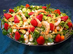 Recette Salade surimi fraises avocats