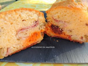 Recette Cake au chorizo et jambon