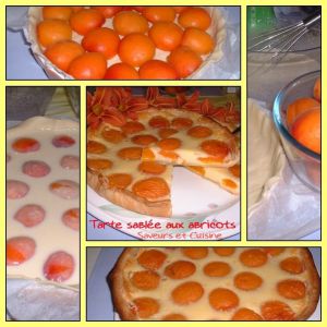 Recette Tarte sablée aux abricots