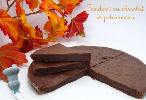 Recette Fondant au chocolat et potimarron