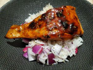 Recette Saumon grillé au miel WW