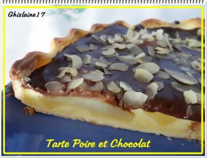 Recette Tarte Poire et Chocolat
