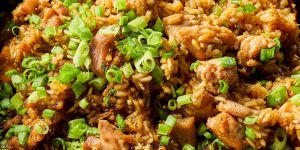 Recette Honey Garlic Chicken Rice Casserole