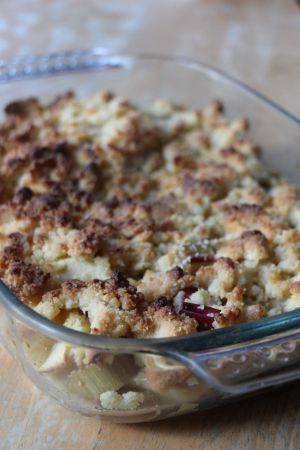 Recette Crumble rhubarbe/pomme