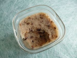 Recette Yaourts-gâteaux" végétaux maison riz et baobab aux fèves de cacao, au psyllium et avec Sukrin (sans sucre ni beurre ni oeufs)