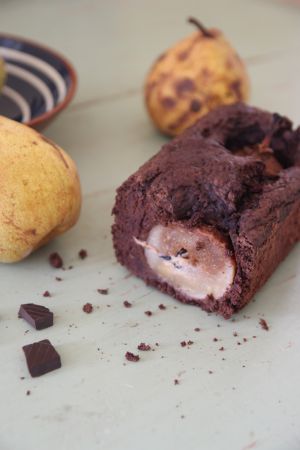 Recette Gâteau au yaourt chocolat-poire (vegan)