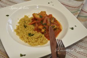 Recette Tajine de lotte