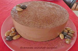 Recette Entremets chocolat-caramel