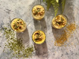 Recette Verrines orientales (houmous et thon)