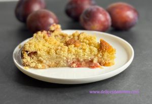Recette Gâteau crumble aux prunes