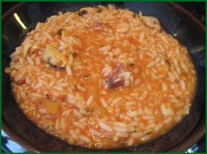 Recette Arroz de marisco (riz tomates et fruits de mer, recette Portugaise)