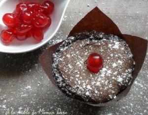 Recette Muffins Choco cerises confites (Végan)