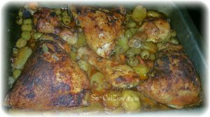 Recette Tajine de poulet aux olives au four