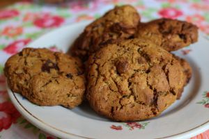 Recette Cookies chocolat/cacahuète (vegan et sans gluten)