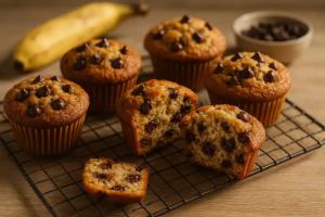 Recette Muffin aux bananes et chocolat – Recette facile moelleuse